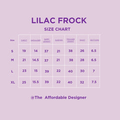 Lilac frock 3 piece Set