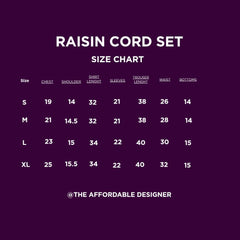 Raisin Schiffly Co’ord
