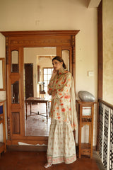 Pastel Floral Gharara Set