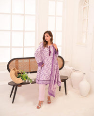 Lilac frock 3 piece Set