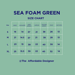 Sea foam green