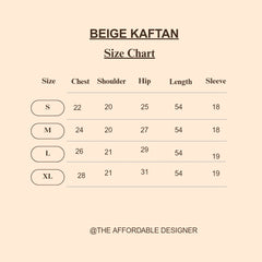 Beige Kaftaan