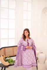 Lilac frock 3 piece Set