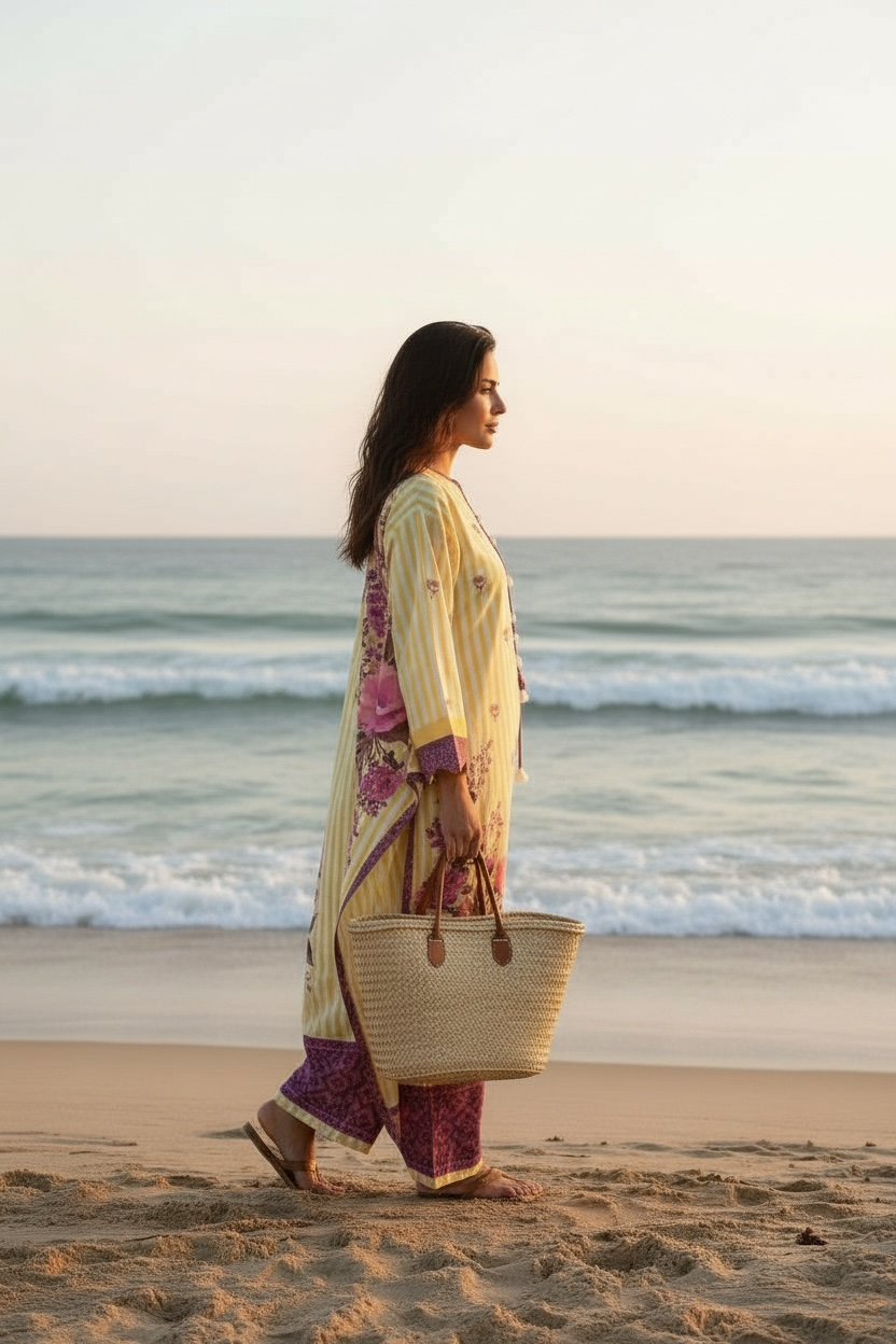 Sunny blossom kaftan