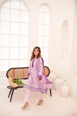 Lilac frock 3 piece Set