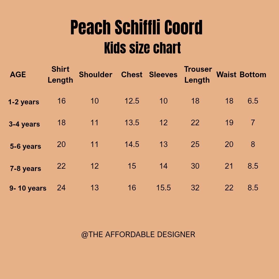 PEACH SCHIFFLI CO’ORD