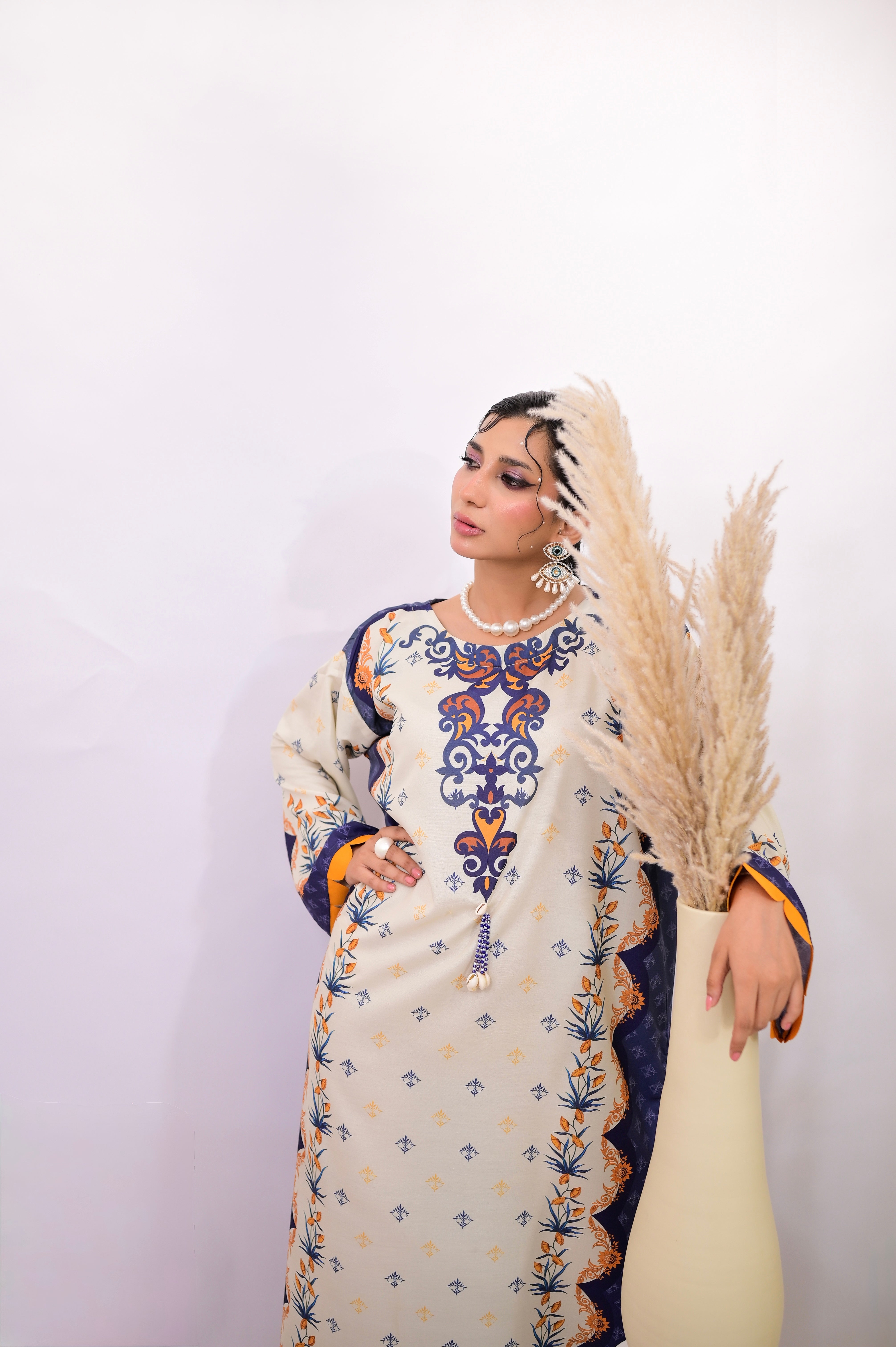 Scallop Flora Kaftan