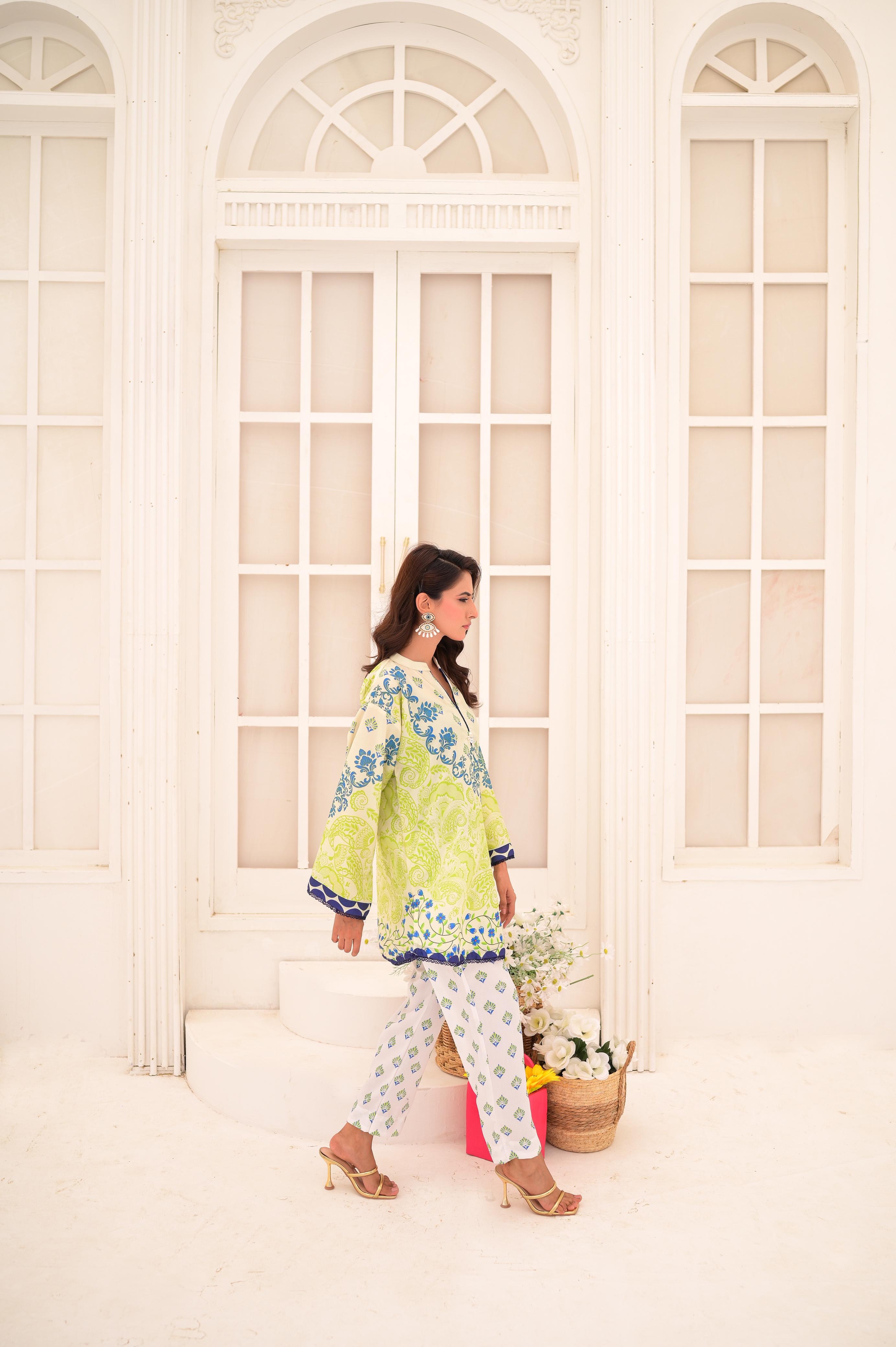 Green& White Co’ord