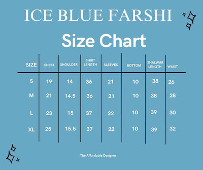 ICE BLUE FARSHI SET