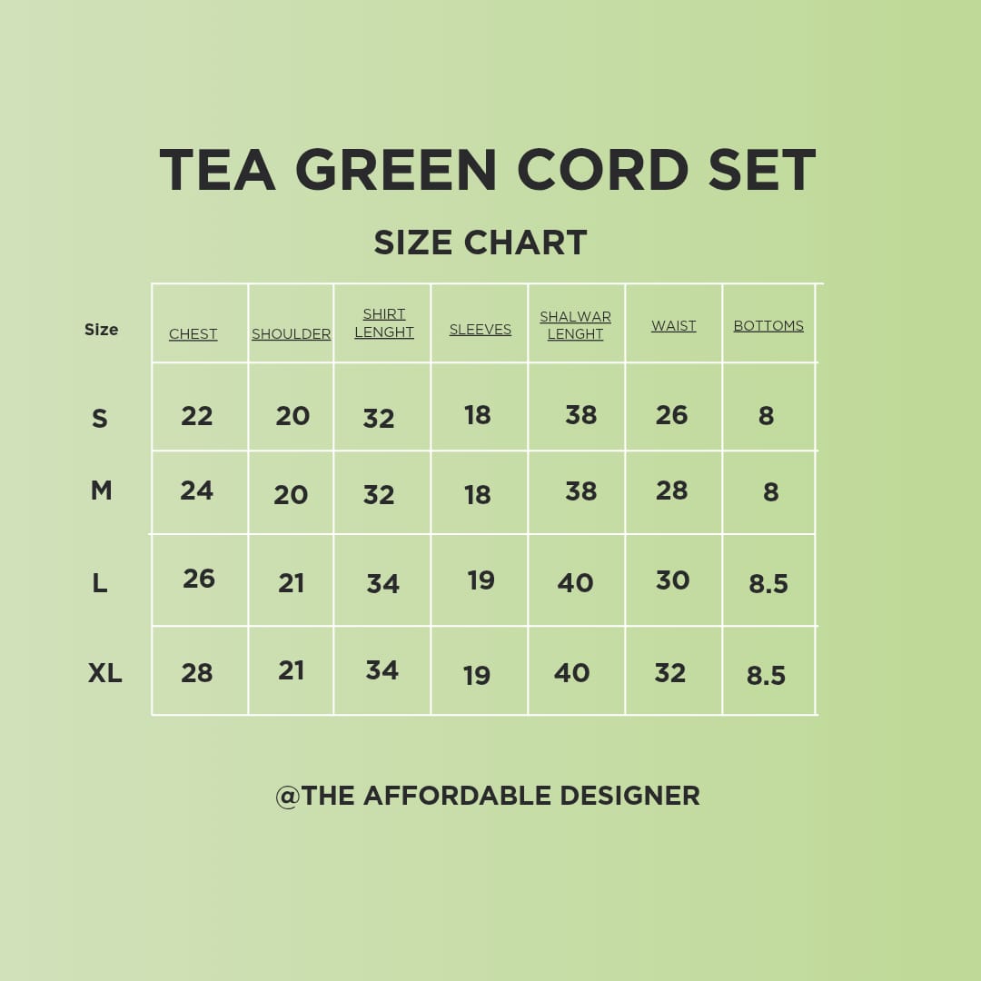 Green& White Co’ord