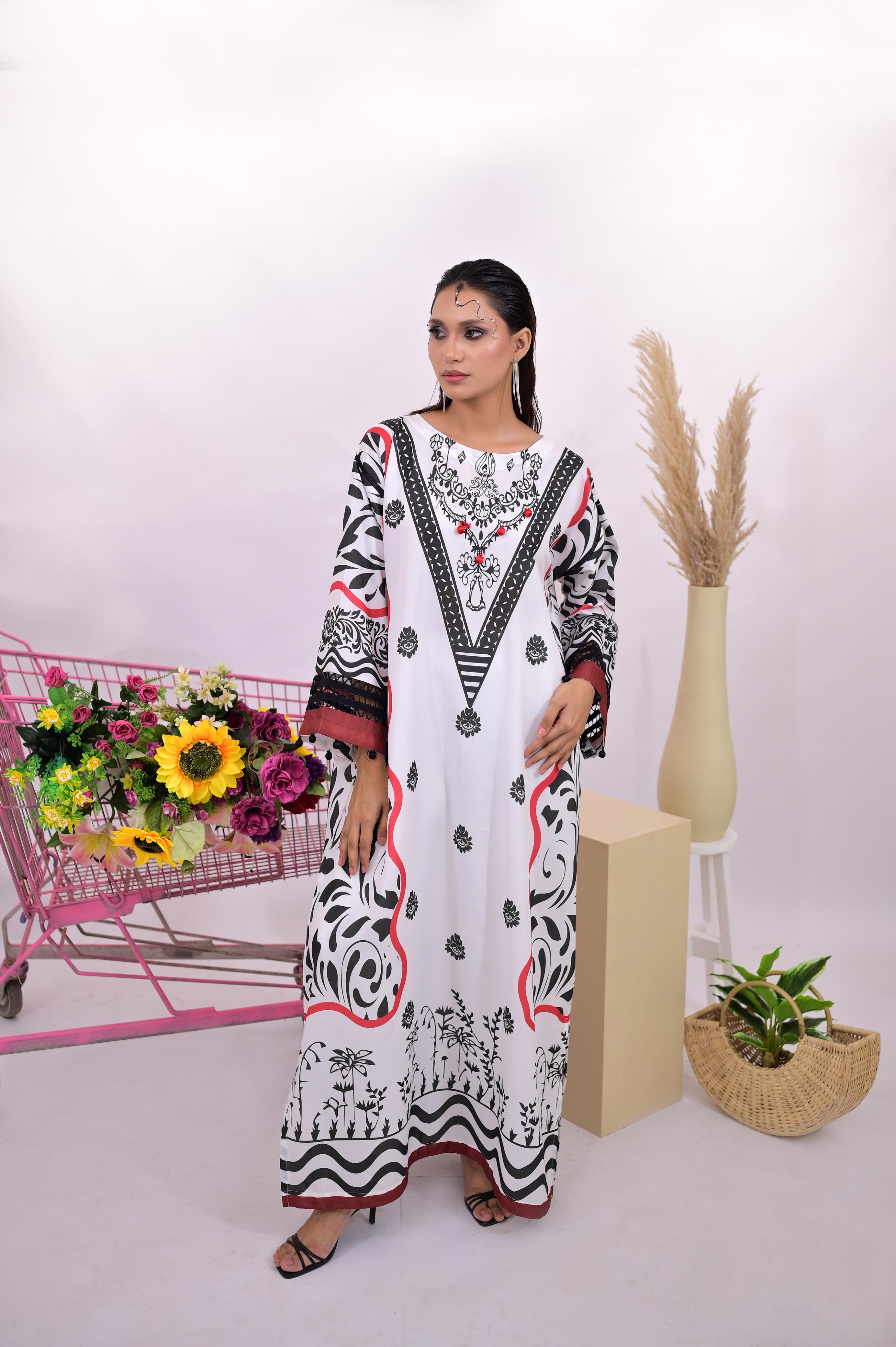 Charcoal kaftan