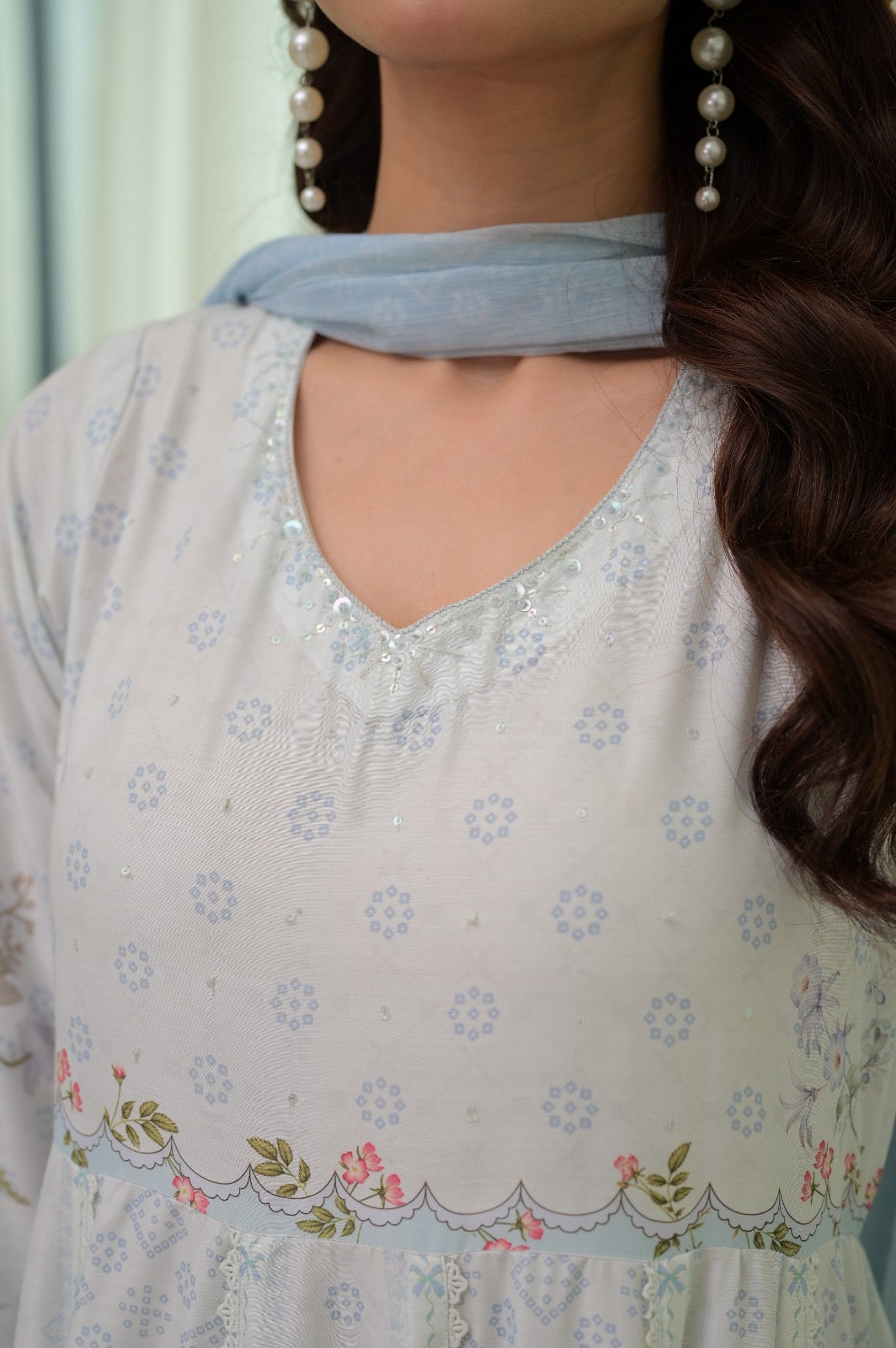 BLUE GARDEN FROCK