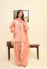 Peach Shalwar Set