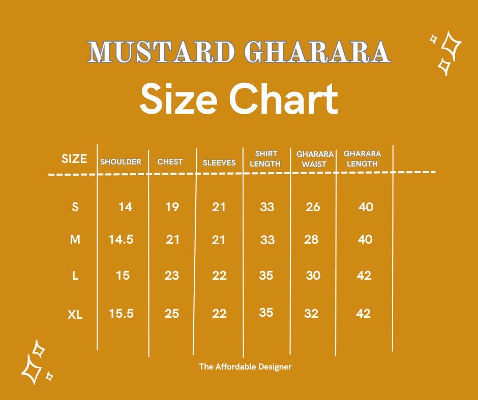 MUSTARD GHARARA SET