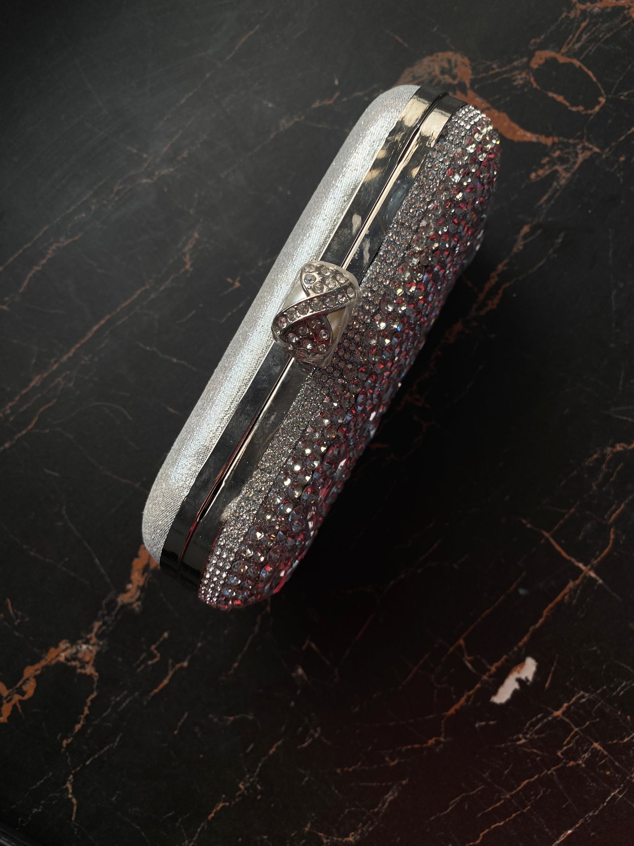 Crystal shine clutch