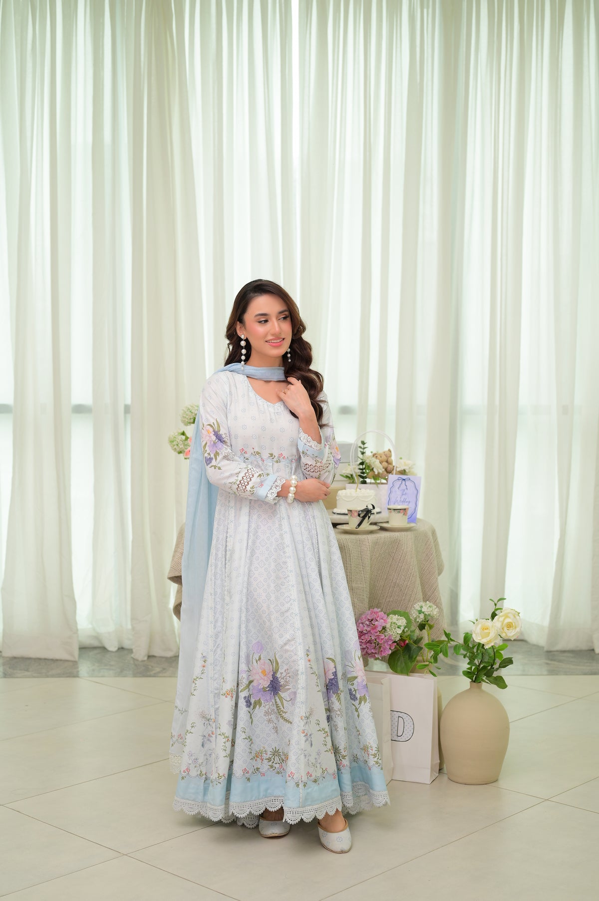 BLUE GARDEN FROCK