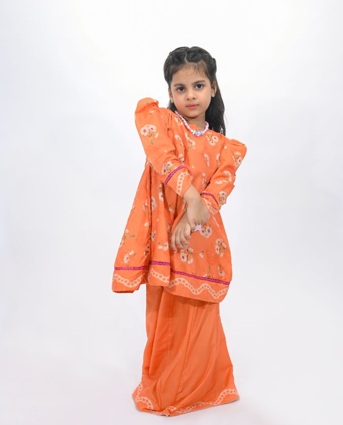 Tangerine Kid Frock
