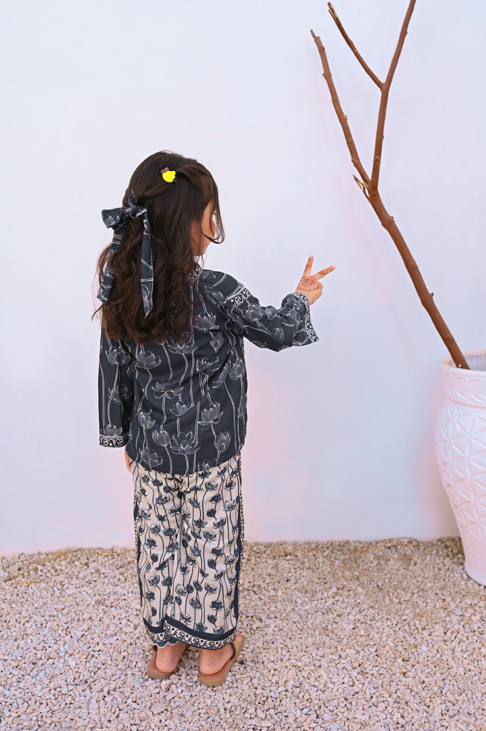 Kid navy blue co'ord