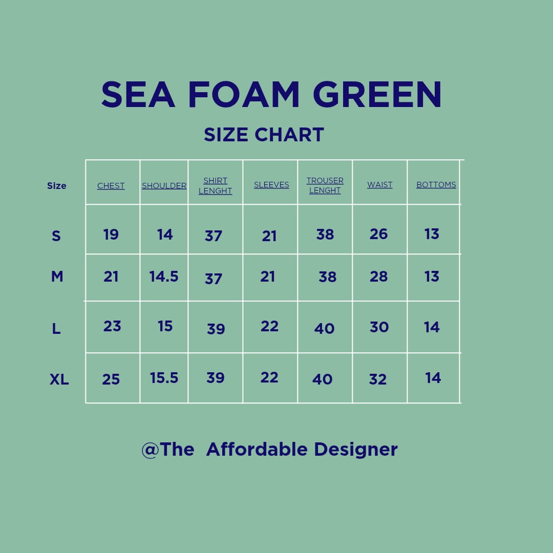 Sea foam green