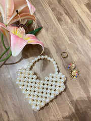Heart Pearl bag