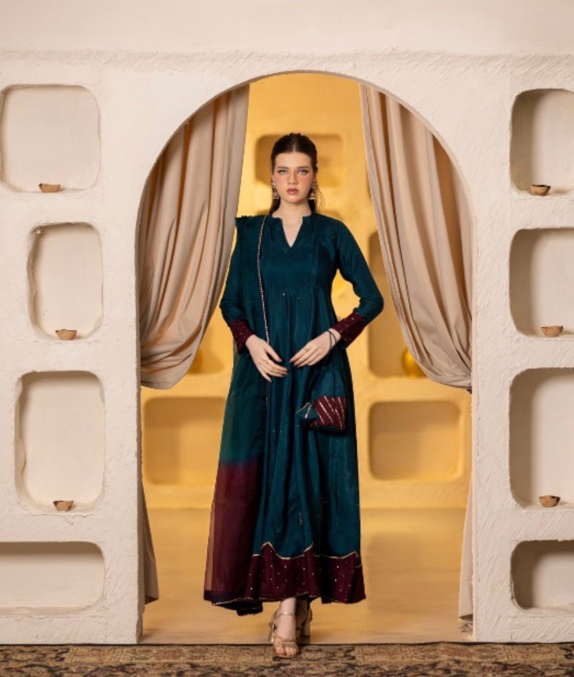 Teal Frock (Delivery After Eid)