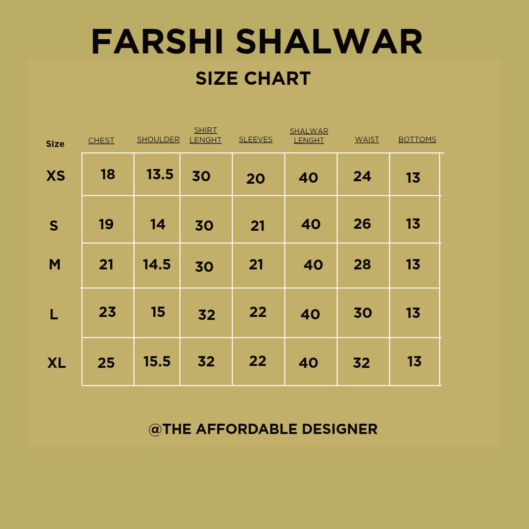 GOLD FARSHI SET