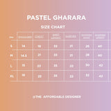 Pastel Orange Gharara Set