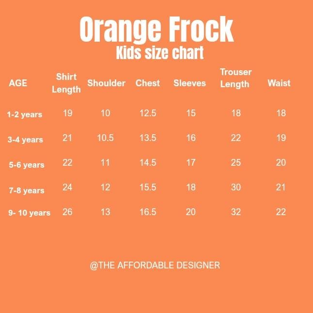 Tangerine Kid Frock