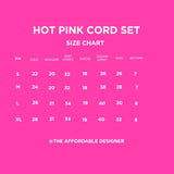 Pink Embroidered Coord