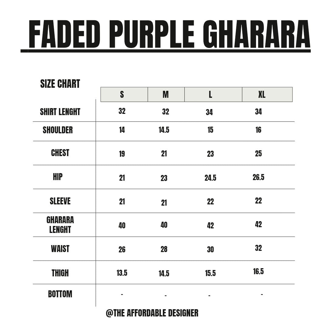 Floral Purple Gharara