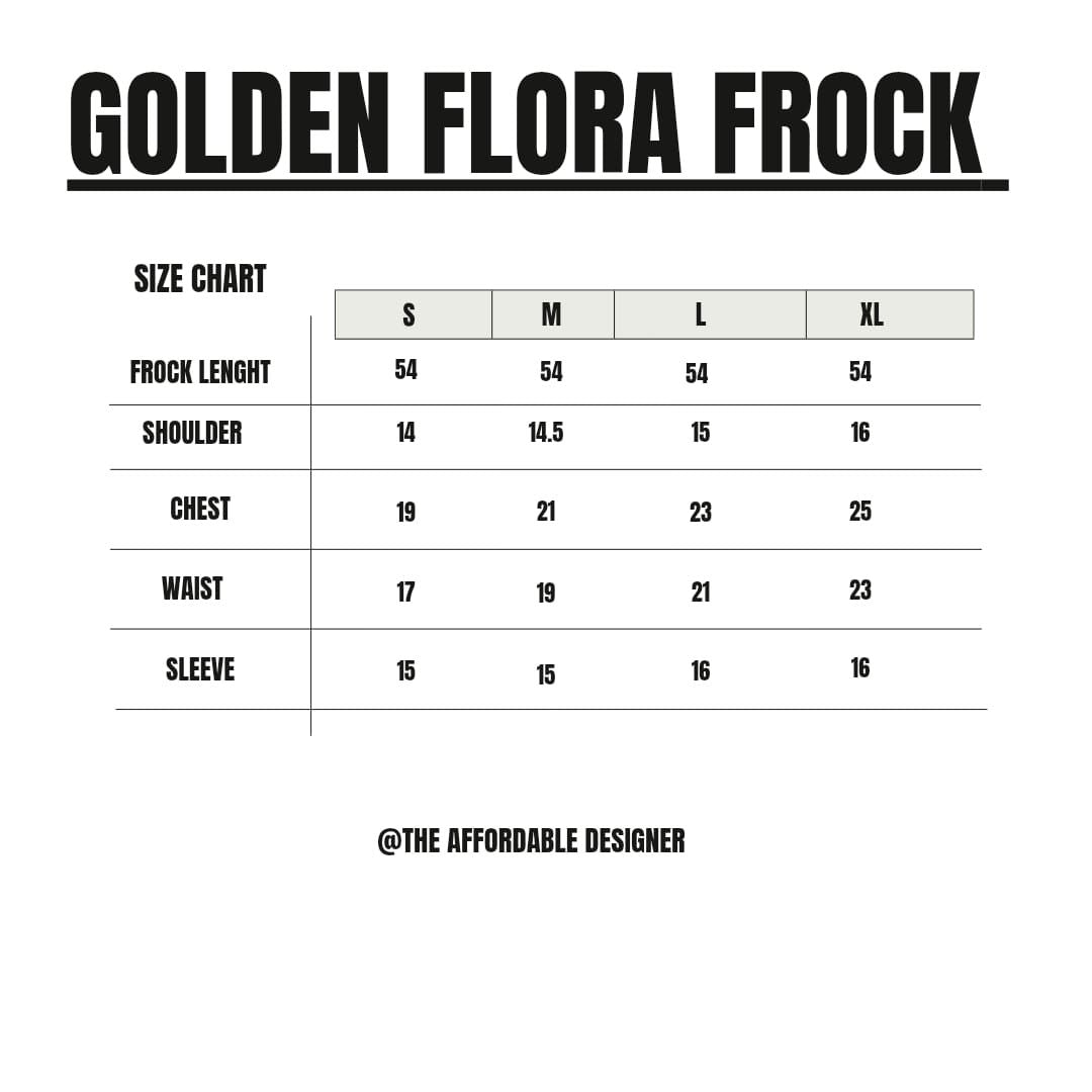 Gold Frock (Delivery After Eid)