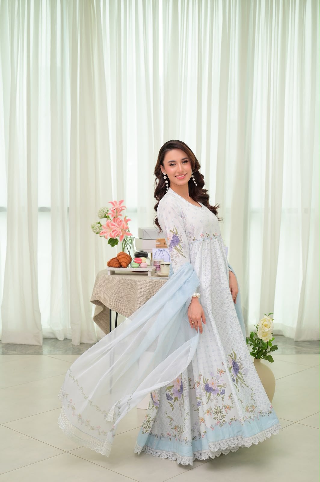 BLUE GARDEN FROCK