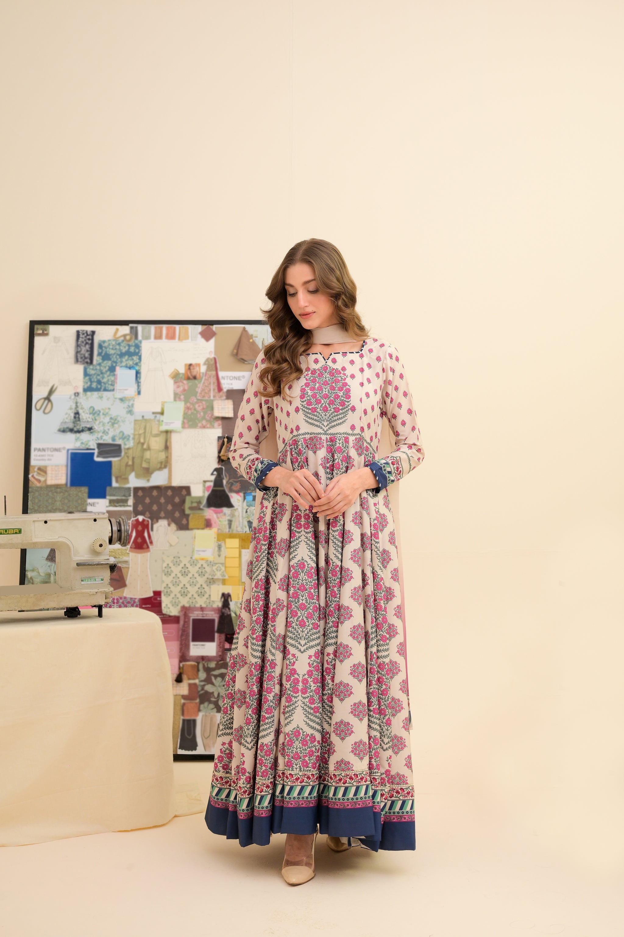 Cream Blossom Frock