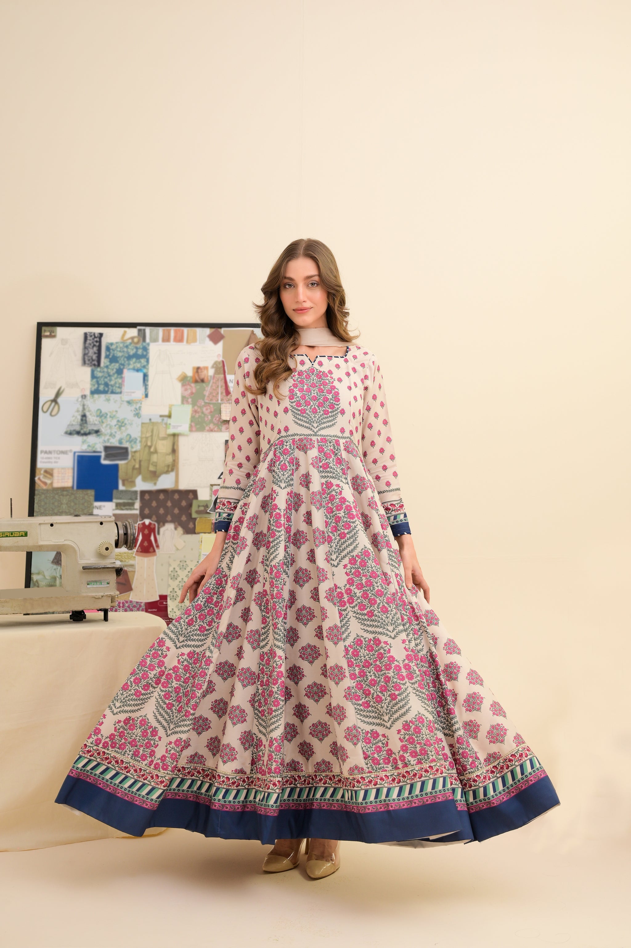Cream Blossom Frock