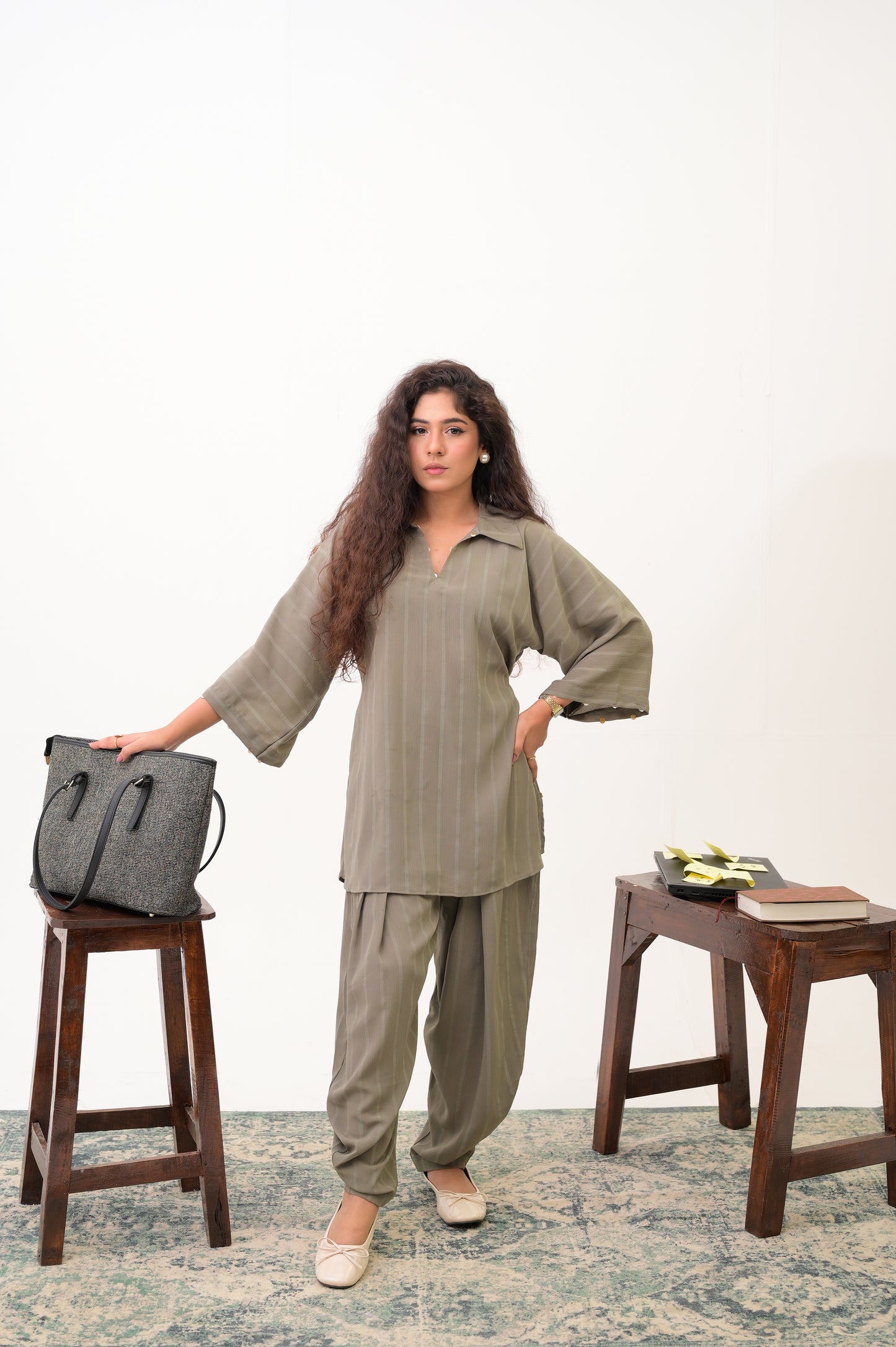 Olive Solid Co-Ord Set