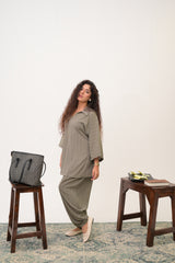 Olive Solid Co-Ord Set