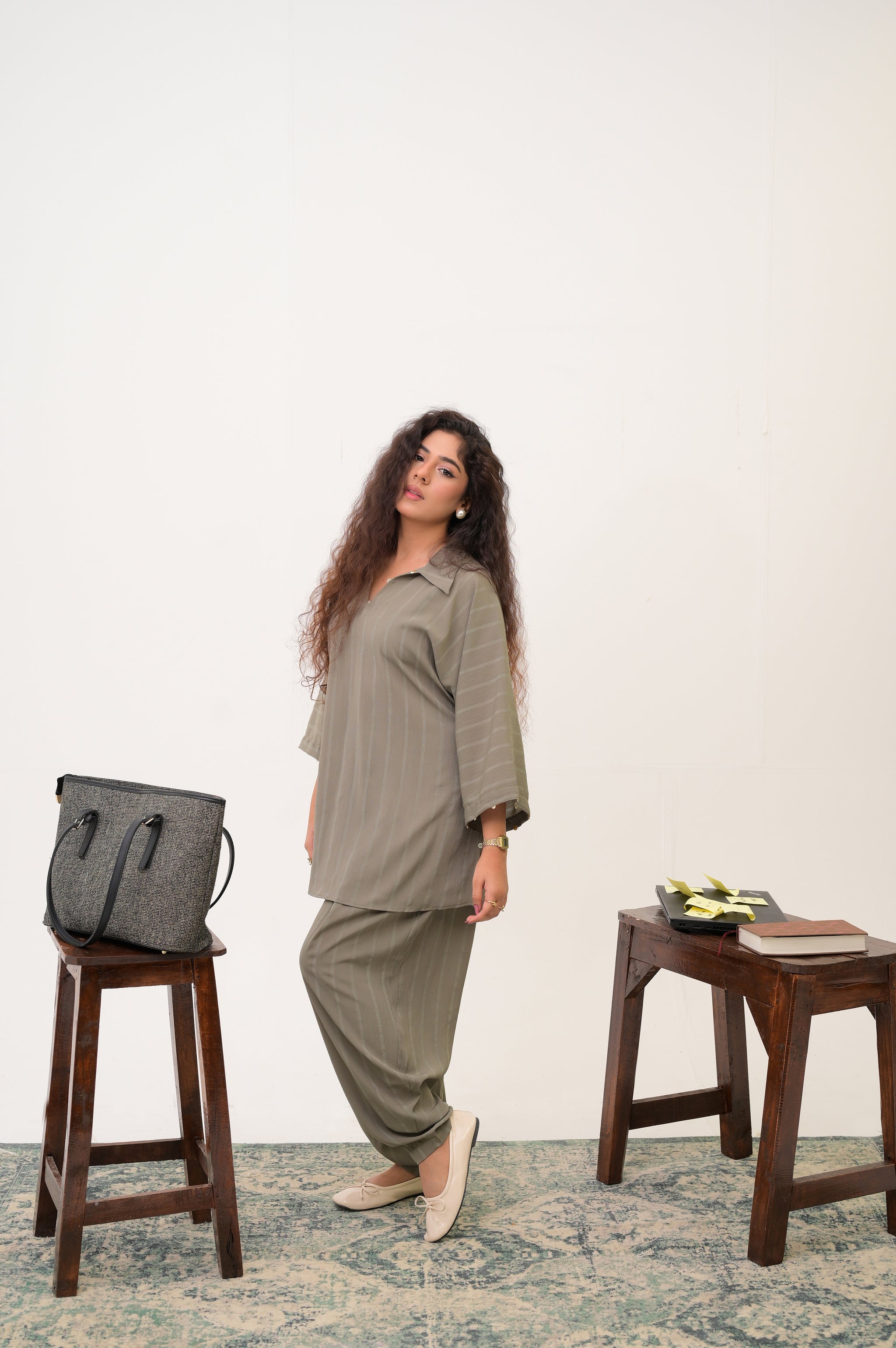 Olive Solid Co-Ord Set