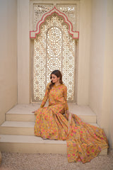 MUSTARD GHARARA SET
