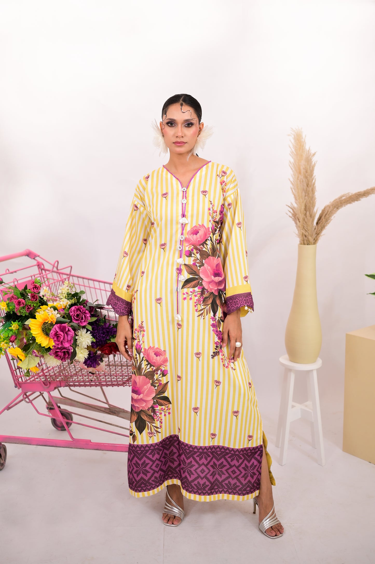 Sunny blossom kaftan