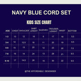 Kid navy blue co'ord